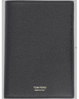 Tom Ford Passport Holder Leather Wallets & Purses - Black