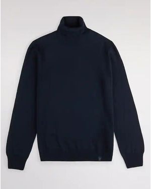 Fay Wool Turtleneck - Blue