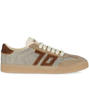 Back70 Glam Strass Shiny Sneaker - Brown
