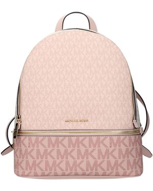 Michael Kors Rhea Fabric Backpacks And Crossbody Bags/Dusty - Pink