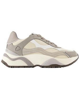 Philippe Model Odeon Low Sneakers Ledergrau - Weiß