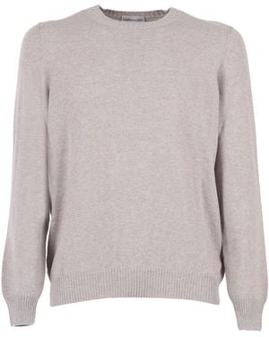 Sette Fili Cashmere Girocollo Spalla Francese 1 Slim 1 Filo - Grigio