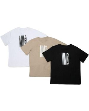 MM6 by Maison Margiela Paquete tres camisetas - Negro