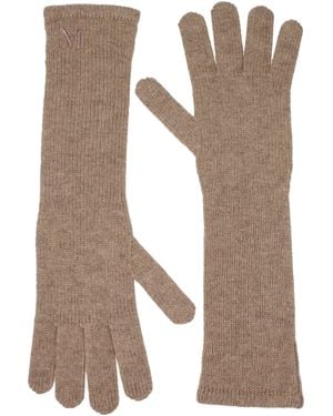 Max Mara Cashmere Gloves - Natural