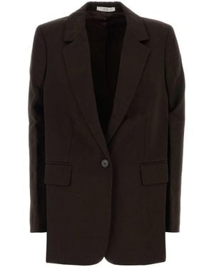 Co. Oversize Visse-Linen Blazer - Black