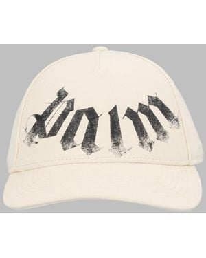 Palm Angels Baseball Hat Maxi Logo Cotton - Natural