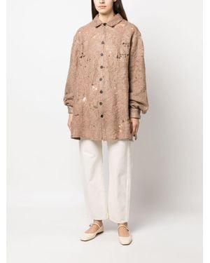 VITELLI Zijden Blouse - Naturel