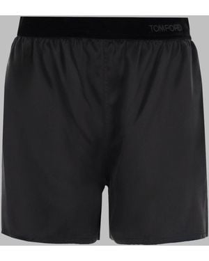 Tom Ford Tom Ford Silk Shorts - Black