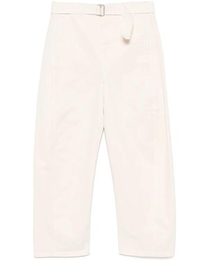 Lemaire Broek Met Riem - Wit