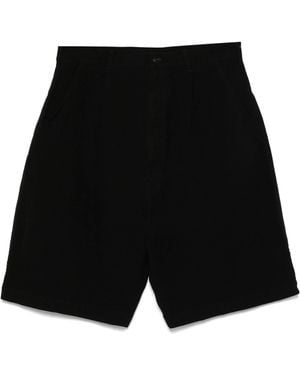 Junya Watanabe Geplooide Bermuda Shorts - Zwart