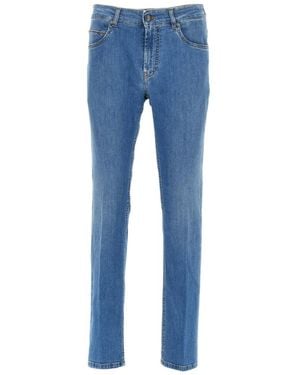 Fay 5 Pocket Jeans - Blue
