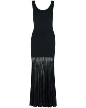 MICHAEL Michael Kors 'Scoop' Viscose Blend Dress - Black