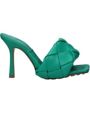 Bottega Veneta Sandals Acid/ Leather - Green