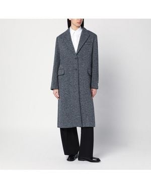 Calvin Klein Single-Breasted Coat - Grey
