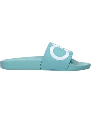 Ferragamo Groovy Flip Flops And Clogs/ Rubber - Blue