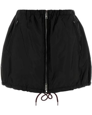 Prada Re-Nylon Mini Skirt - Black