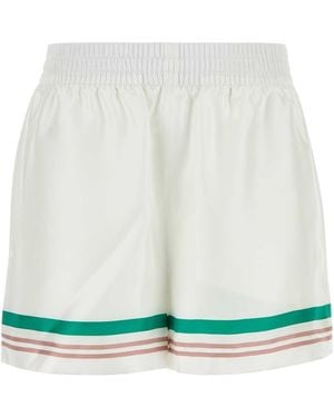 CASABLANCA Casa Way Silk Shorts - Multicolour
