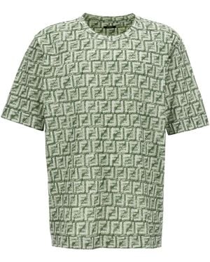 Fendi 'ff' T -Shirt - Grün