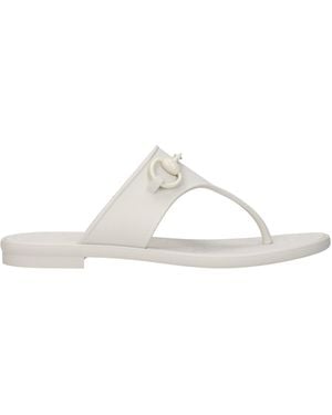 Gucci Flip Flops Rubber/Dirty - White