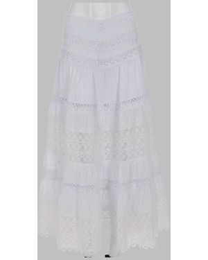 Charo Ruiz Elegant Mini Skirt For - White