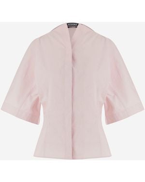 Jacquemus Moisson Cotton Shirt - Pink