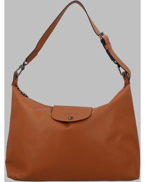 Longchamp Extra Large Hobo Handbag - Brown