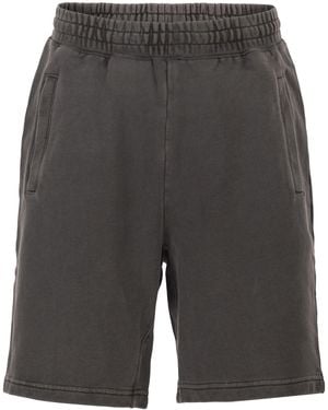 Carhartt Cotton Jersey Shorts With Logo - Grey