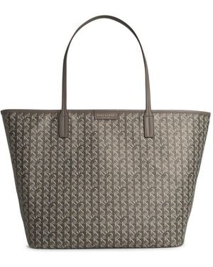 Tory Burch 'Ever Ready' Large Shopping Bag - Grey
