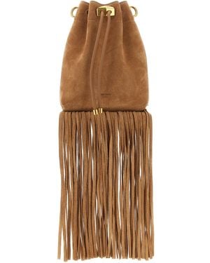 Jimmy Choo 'Cinch' Mini Bucket Bag - Brown