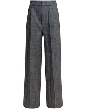Sa Su Phi Wool Silk Pants - Gray