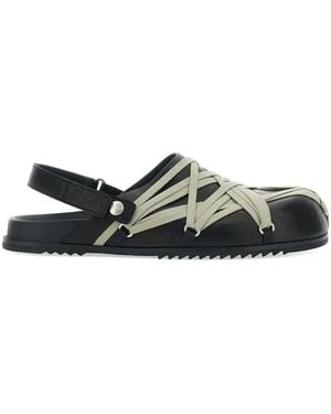 Rick Owens Temple Megalace Mules - White