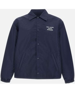 Drole de Monsieur Slogan Water Repellente Giacca - Blu