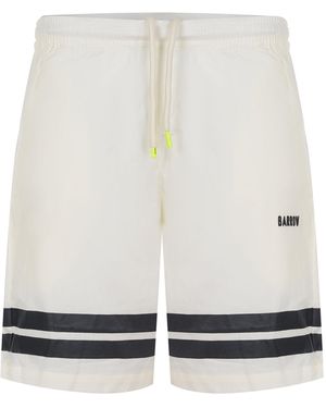 Barrow Shorts Made Of Vanilla Cotton - White