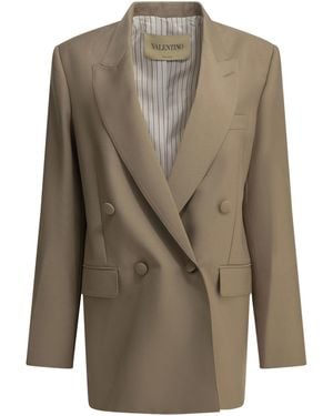 Valentino Mohair-blazer - Groen