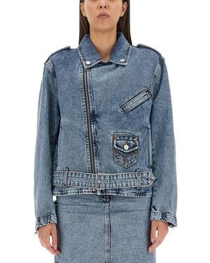 Moschino Biker Peace Symbol - Blue