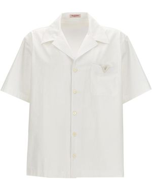 Valentino Garavani V Detail Shirt, Blouse - White