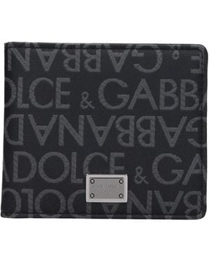 Dolce & Gabbana Wallet Fabric - Black
