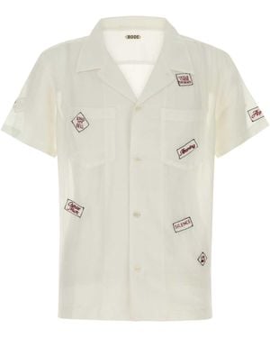 Bode Regular Embroidered Shirt - White