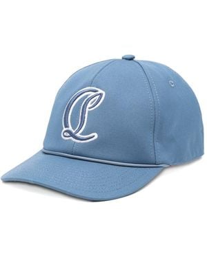 Christian Louboutin Canvas Baseball Cap - Blue
