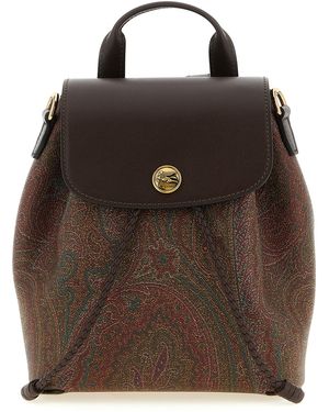 Etro Essential' Small Backpack - Brown