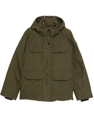 Canada Goose Boxy-Fit Cotton Parka With High Collar - Green