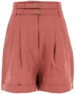 LeKasha Dark Linen Aqiva Shorts - Pink