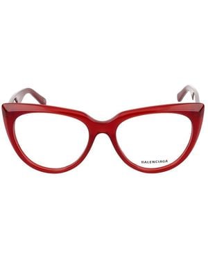 Balenciaga Sonnenbrille Bb0218 O 004 Rot Rot Transparent /17/140 - Schwarz