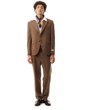 LC23 Gessato Blazer - Braun