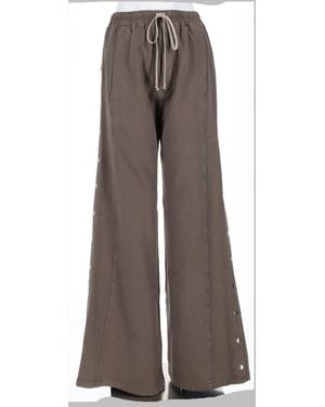Rick Owens Wide-Leg Drawstring Trousers - Grey
