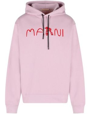 Marni Sweat en coton rose