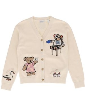Burberry Kid Girl Strickjacken - Natur