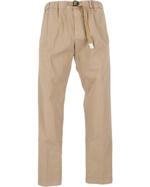 White Sand Pantalone Lungo Gabardine - Natural