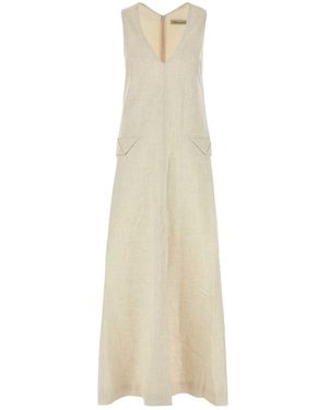 Camilla & Marc Sand Stretch Polyester Blend Floris Dress - White