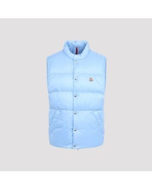 Moncler Light Tuquerouye Down Vest - Blue